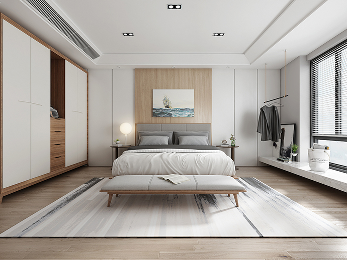 大晶装饰公司北欧风二居室装修案例 每个空间设计都很赞-次卧室