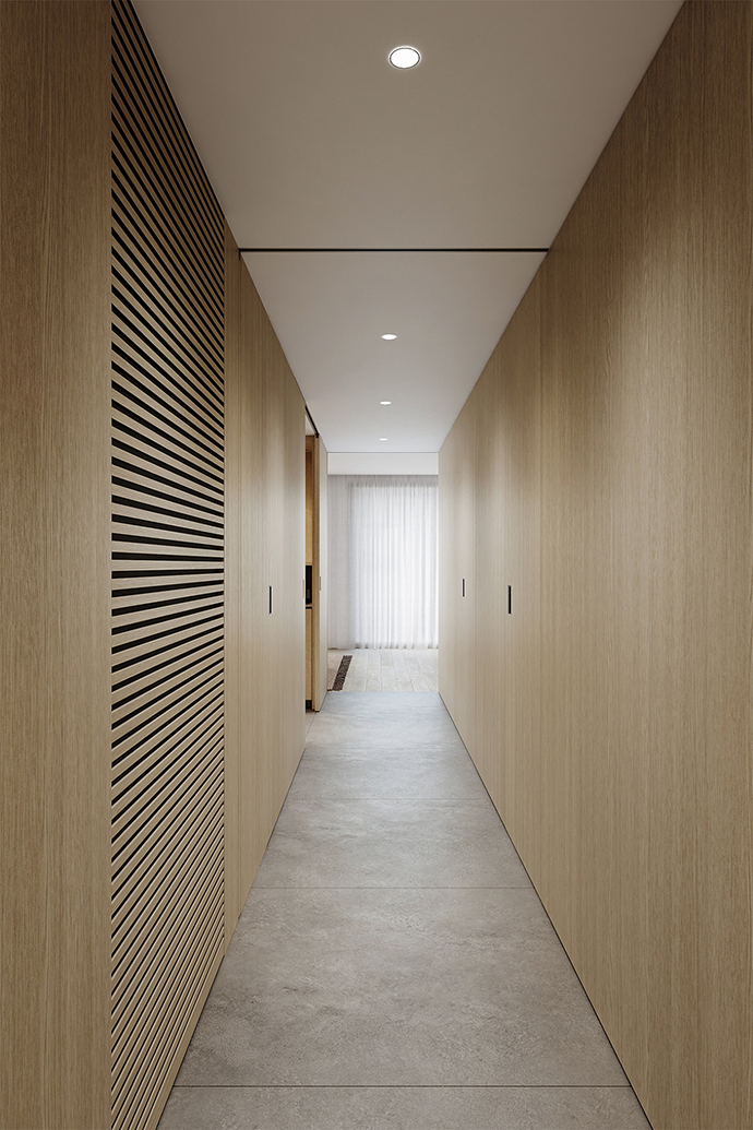 成都大晶装饰公司|清新素雅 纯粹而舒适的原木色走廊过道装修